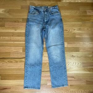Rag & Bone Wren High-Rise Slim Straight Denim Jeans Porter Light Wash Size 27